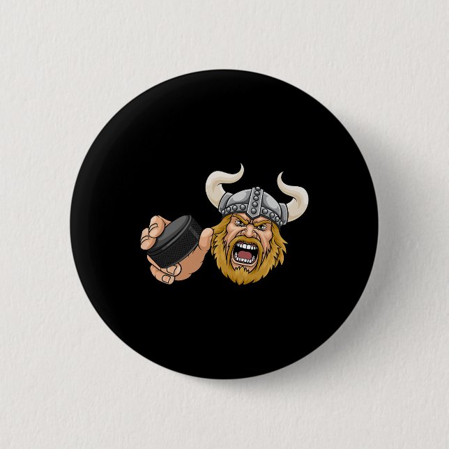 Viking ishockeypuck seriefigur man  knapp (Framsida)