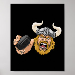 Viking ishockeypuck seriefigur man poster