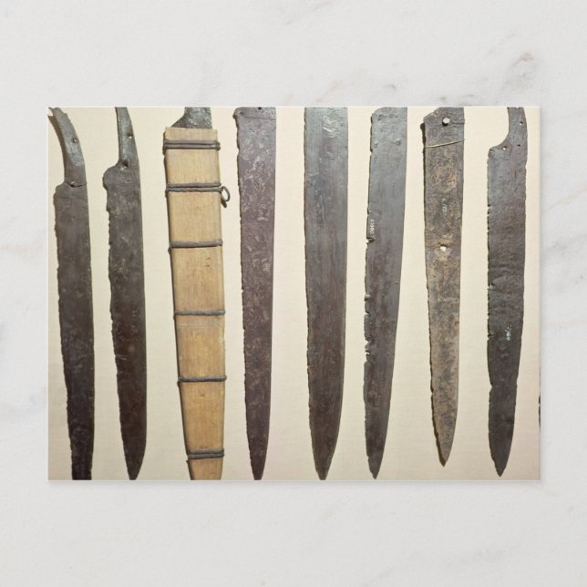 Viking järn-blad för svärd vykort (Framsida)