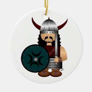 Viking Julgransprydnad Keramik