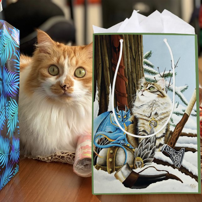 Viking Katt Blå Drak Fantasi (Skapare uppladdad)
