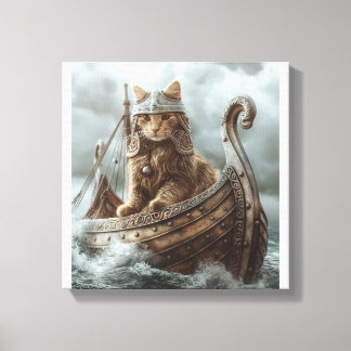 Viking Katt Canvastryck