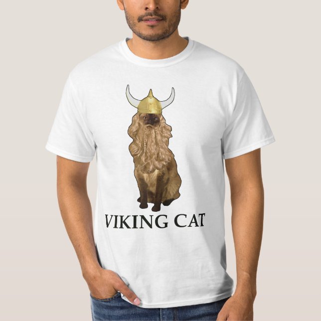 Viking katt t shirt (Framsida)