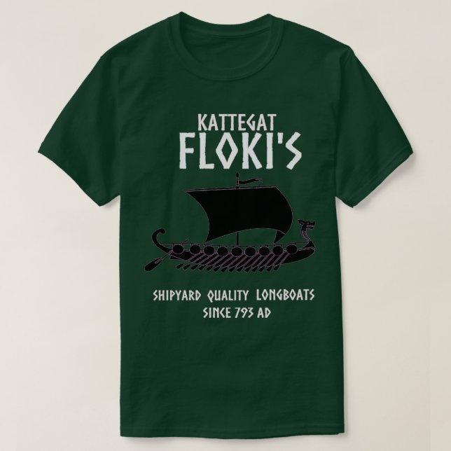 Viking Kattegat Floki-amptillbehör för Viking w T Shirt (Design framsida)