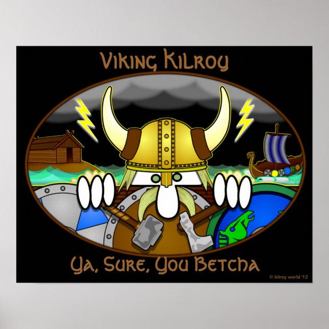 Viking Kilroy Poster (Framsidan)