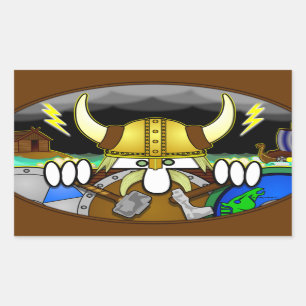 Viking Kilroy Sticker Rektangulärt Klistermärke