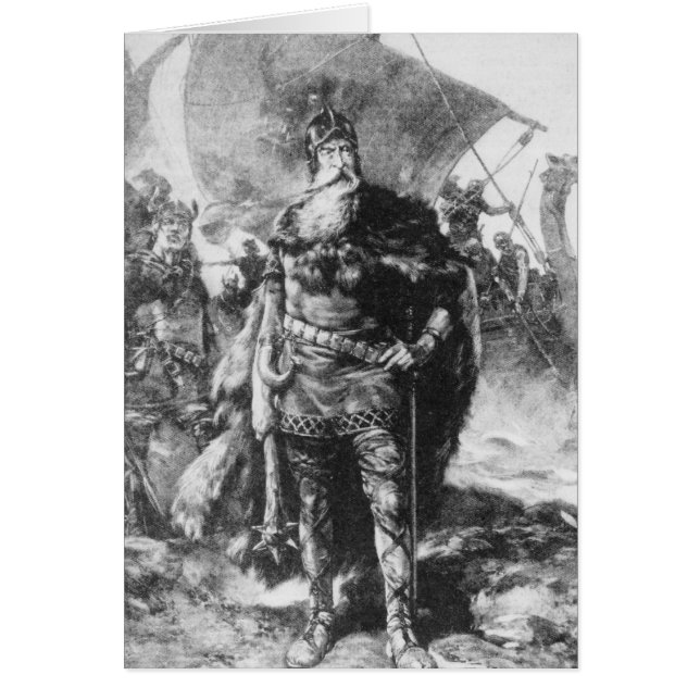 Viking krigare hälsningskort (Framsidan)