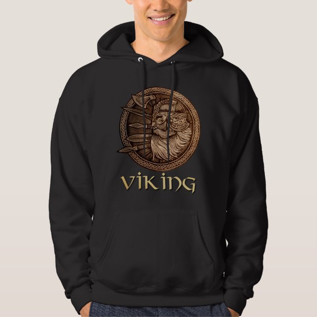 Viking krigare hoodie (Framsida)