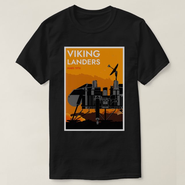 Viking Landers Mars 1976 T Shirt (Design framsida)