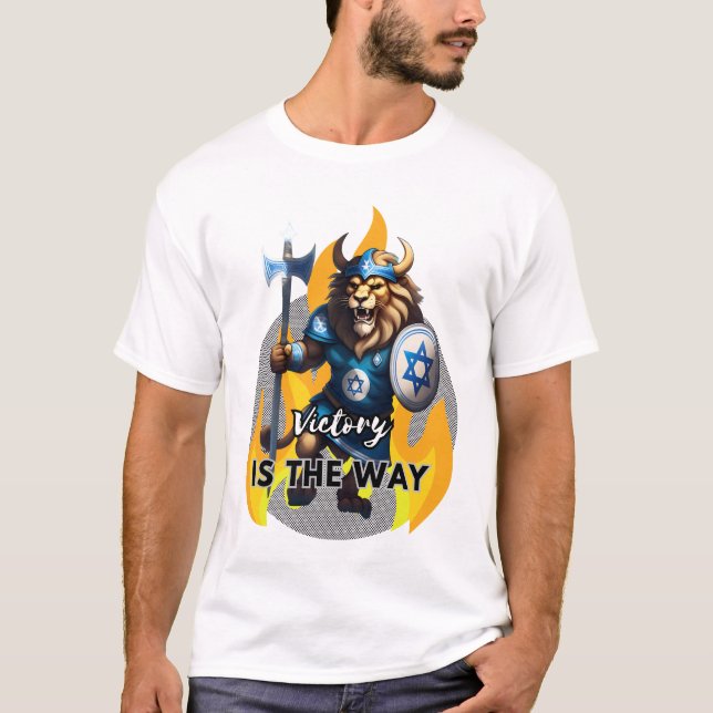 Viking Lejon - Israel T Shirt (Framsida)