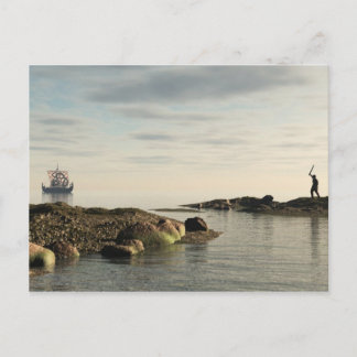 Viking Longship Homecoming Vykort