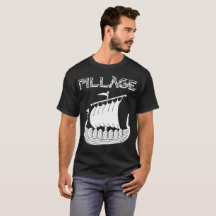 Viking Longship plundringT-tröja T-shirt