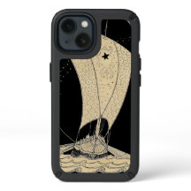 Viking Longship Sepia