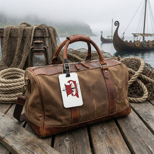Viking Longship Silhouette Drakkar Frakt Bagagebricka