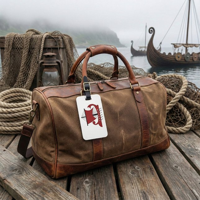 Viking Longship Silhouette Drakkar Frakt Bagagebricka (Skapare uppladdad)