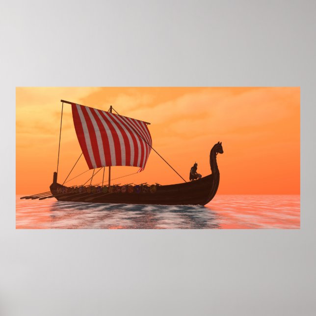 Viking Longship Ventures Poster (Framsidan)