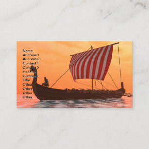 Viking Longship Ventures Visitkort