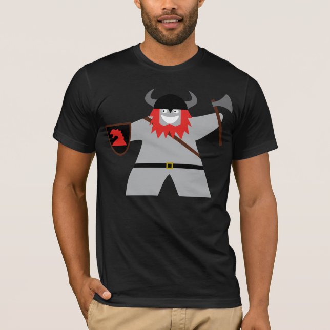 Viking Meeple - Basic Tee Shirt (Framsida)