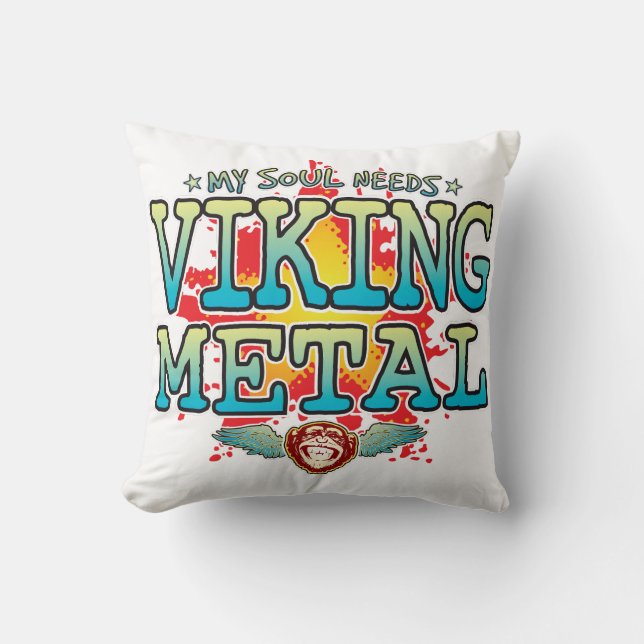 Viking Metall Soul Cushion Kudde (Framsida)