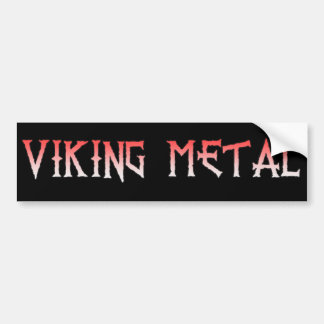 Viking metallbildekal bildekal