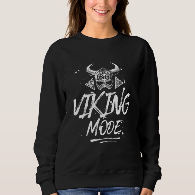 Viking Mode  Odin Motivation Gym Workout Boxing Mm T Shirt (Framsida)