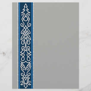 Viking Mönster Blue Reklamblad