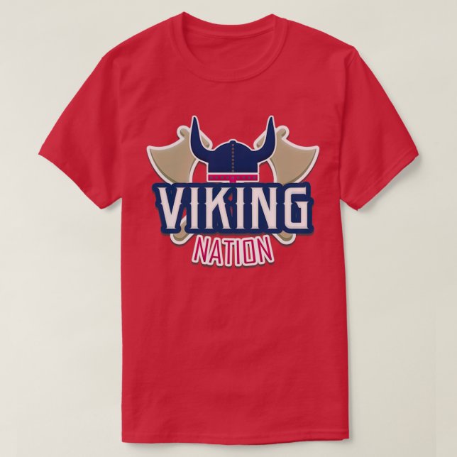 Viking Nation vikings T Shirt (Design framsida)