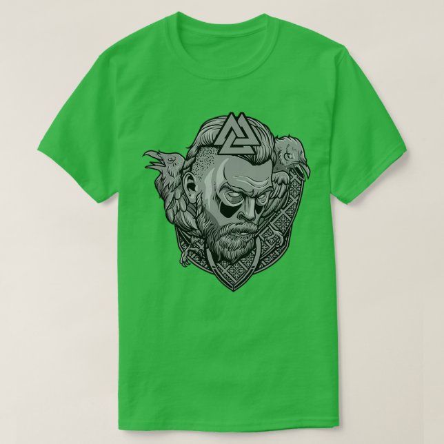 Viking Nordic Warrior Valhalla 10 T Shirt (Design framsida)