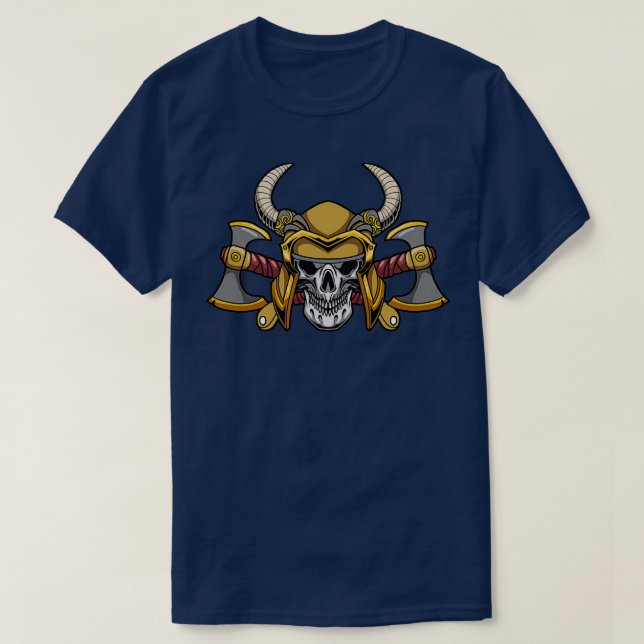 Viking Nordic Warrior Valhalla 6 T Shirt (Design framsida)