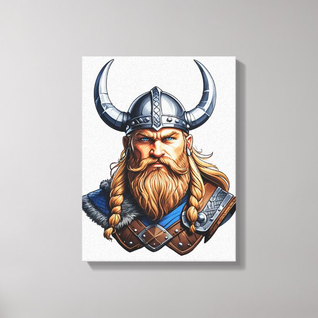 Viking nordisk man canvastryck (Framsida)