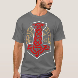 Viking Norge Norsk Skandinavian Mjolnir Hamme T Shirt