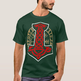 Viking Norge Norsk Skandinavian Mjolnir Hamme T Shirt