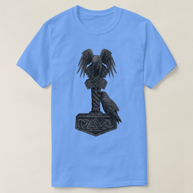 Viking Norse Mythology Thorx27s Mjolnir Odinx27s H T Shirt (Design framsida)