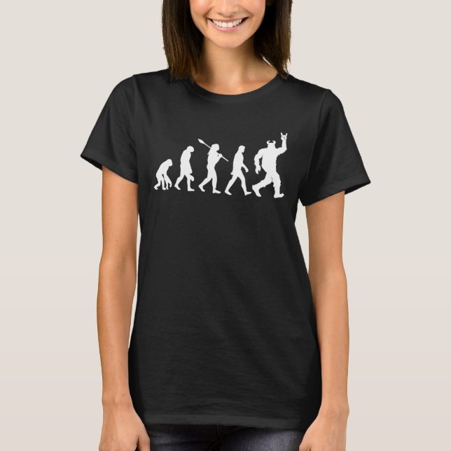 Viking Norse Mythology Valhalla Evolution Sten 1 T Shirt (Framsida)