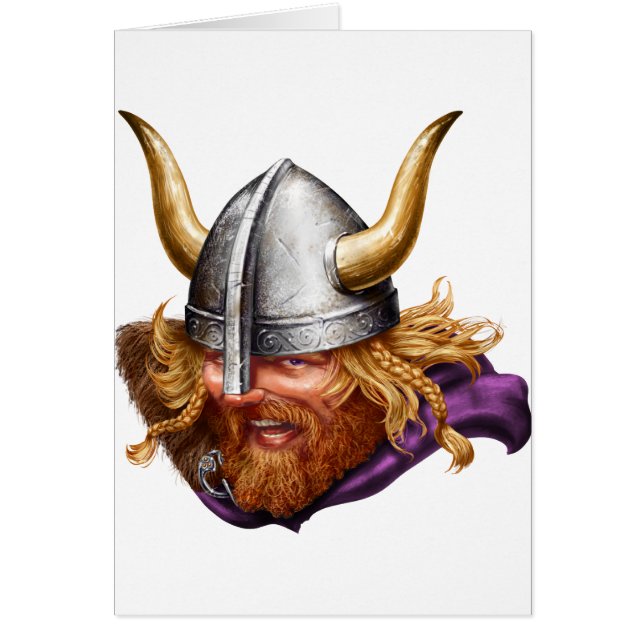 Viking Norse, Norsemen Hälsningskort (Framsidan)