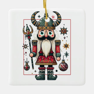 Viking Nutcracker Julgransprydnad Keramik