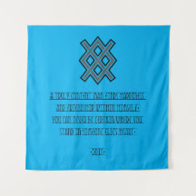 Viking Odin Old Norse Quote Banner Tapestry Flagga