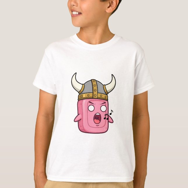 Viking Operatvål Sångare Barn T Shirt (Framsida)