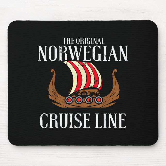 Viking Original Norwegian Cruise Line Funny Men Wo Musmatta (Framsidan)