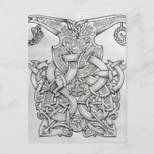 VIKING & OSEBERG KNOTWORK DESIGN VYKORT