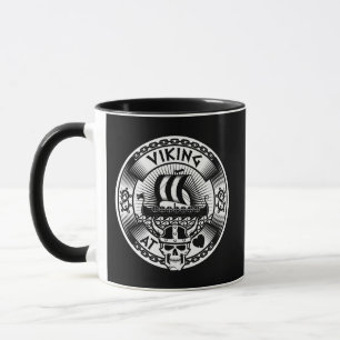 Viking på hjärta mugg