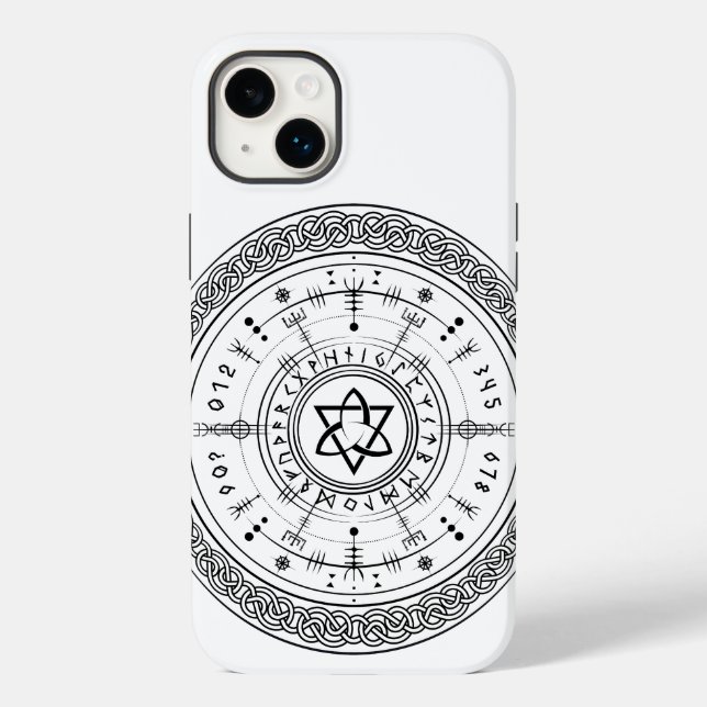 Viking Pagan Asatru Runic Compass, Vegvisir Runes (Baksida)
