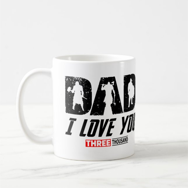 Viking Pappa I Kärlek You 3000 Kaffemugg (Vänster)