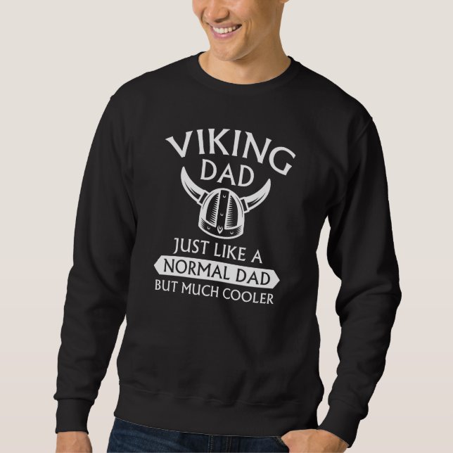 Viking Pappa Lång Ärmad Tröja (Framsida)