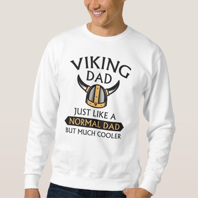 Viking Pappa Lång Ärmad Tröja (Framsida)