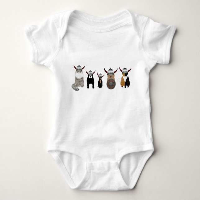 Viking Pets Baby Bodykostym T Shirt (Framsida)