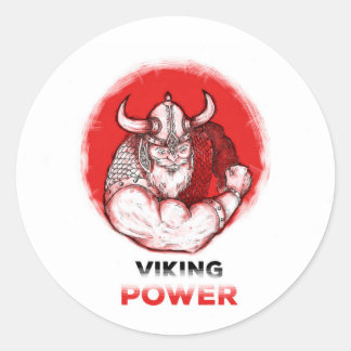 viking power runt klistermärke