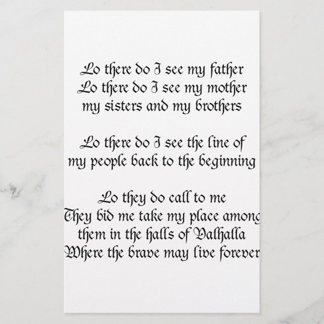 Viking Prayer Lo där ser jag Far (Framsida)