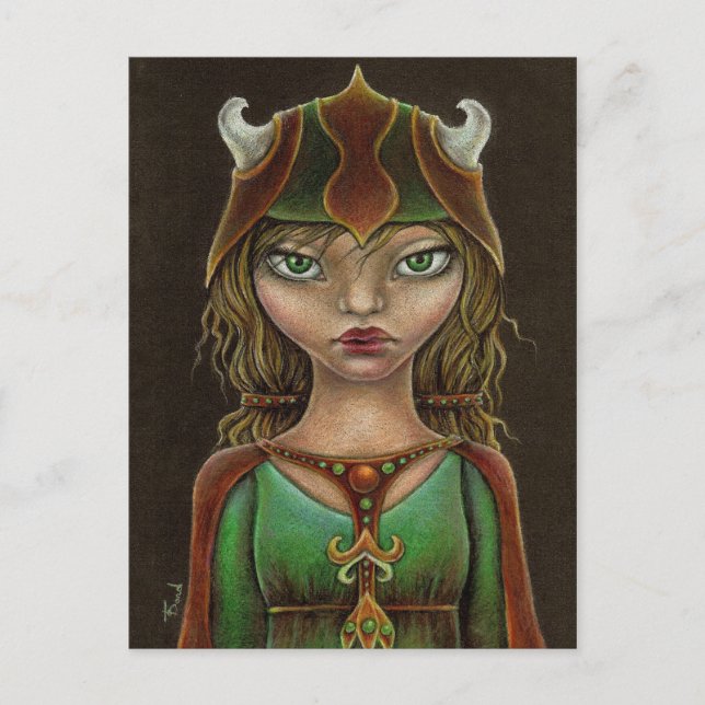 Viking princess vykort (Framsida)