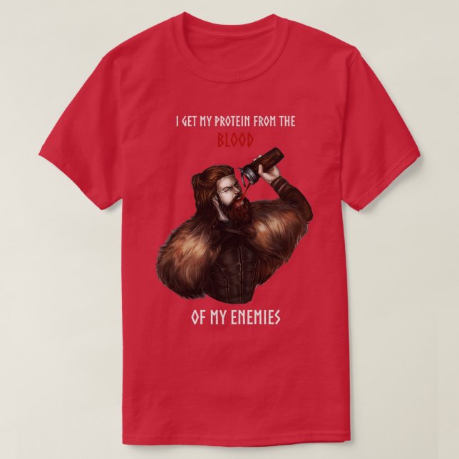 Viking Protein Workout 2 T Shirt (Design framsida)